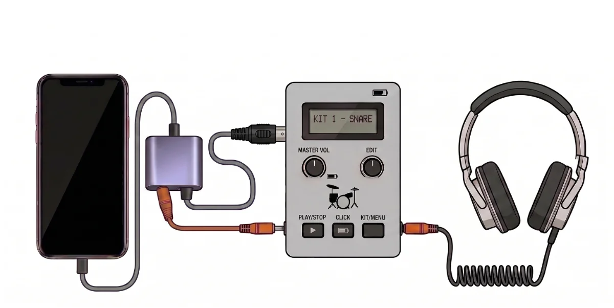 USB-C MIDI interface diagram