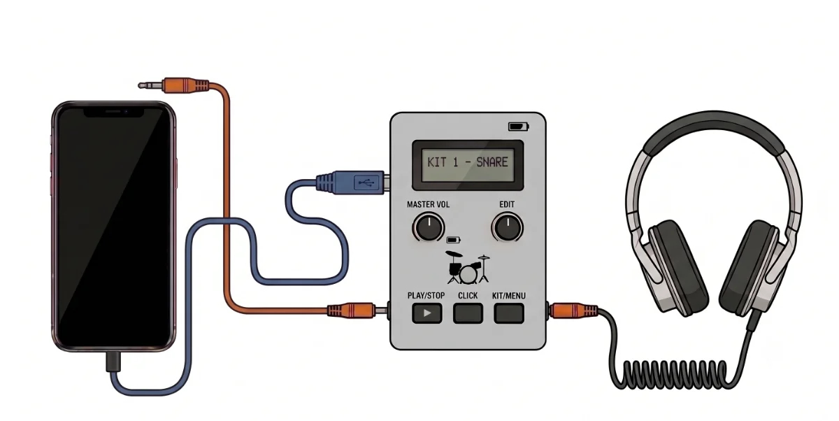 USB-C + mini-jack diagram